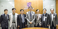 6th CAE Academicians Visit Programme: From left: Prof. Xu Jianmin, Prof. Xu Xiangde, Prof. Li Guojie, Prof. Joseph Sung, Prof. CP Wong, Prof. Jiang Jingshan and Prof. Wang Jiayao